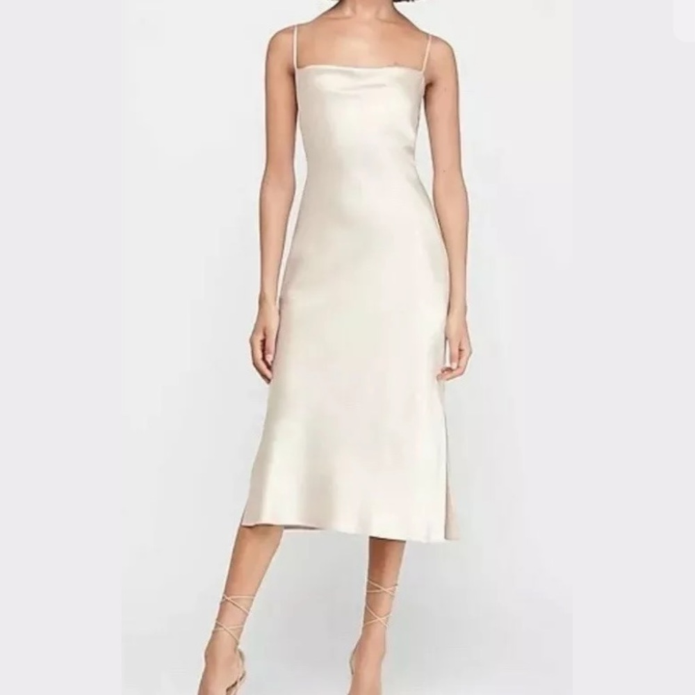 EXPRESS SATIN SLIP DRESS